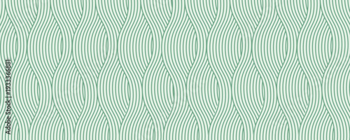 farm green banner, organic abstract background with fields. wavy green lines, natural organic products. ecology background. striped farmer green Pattern