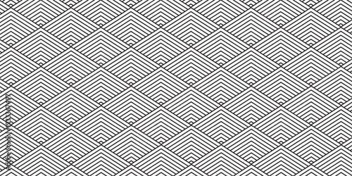 Seamless background in monochrome, Vector, zigzag, repeating patterns. Eps10