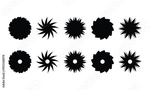 vector flower ions, flower icons vector, modern flower icons