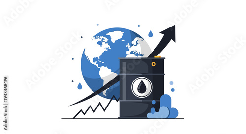 Global Oil Production Growth Chart with Oil Drum.