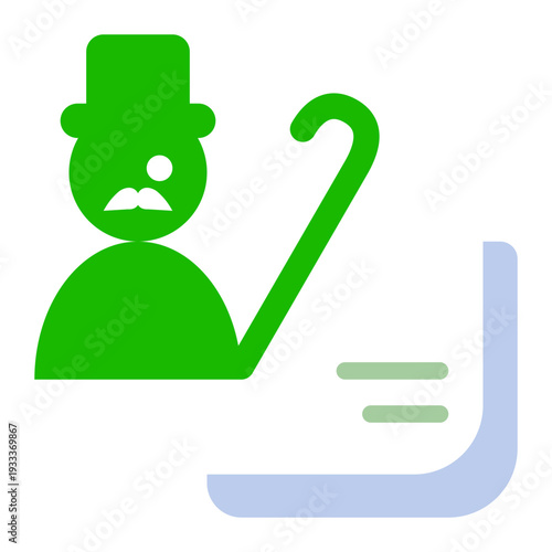 Insurance Icon Pension Coverage Dark Mode