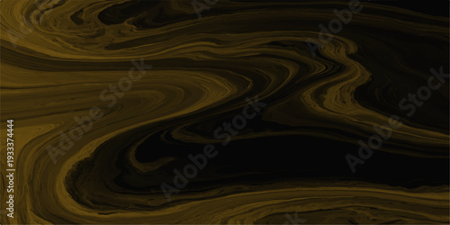 Abstract fractal pattern features a smooth black and white liquid splash with swirling ripples and 3d motion on a dark surface