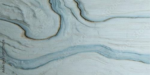 Natural blue wood texture background with an old weathered surface featuring a rough organic pattern of sea water and winter ice color tones