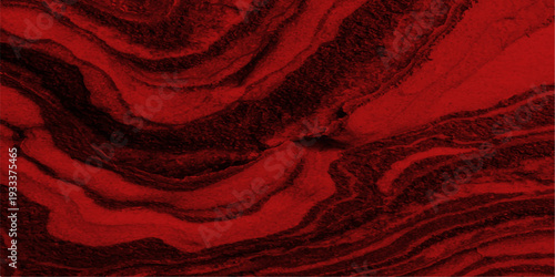 A soft red silk fabric background featuring a shiny satin texture and elegant wave pattern for a decorative textile backdrop