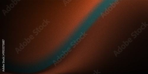 Dark gradient background, grainy gradient luminous color splash wave, abstract noise texture gradient, orange green black wide banner