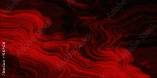 Flowing red abstract background featuring a soft silk texture with wavy satin lines and a motion curve design on a velvet fabric textile material backdrop