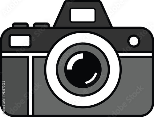 Vector camera clipart graphic for photography and design