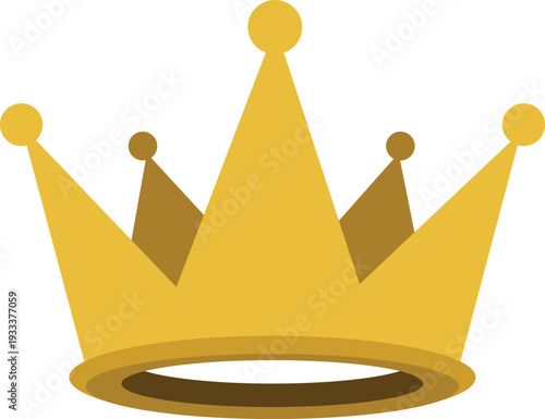 Golden royal crown vector clipart king crown icon royalty free illustration
