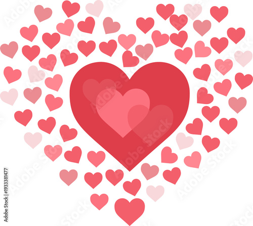  heart, isolated without a background