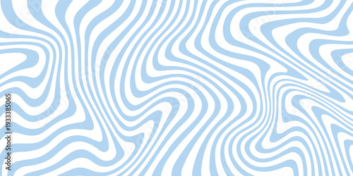 Abstract background seamless pattern with colorful waves. Trendy vector illustration in retro psychedelic style