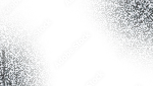 Abstract digital noise pattern with gradient intensity across a light background Vector illustration