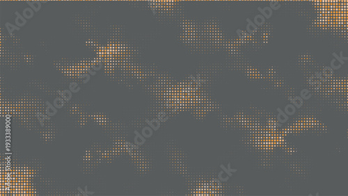Abstract digital art with pixelated shapes and vibrant color contrasts against dark backdrop Vector illustration
