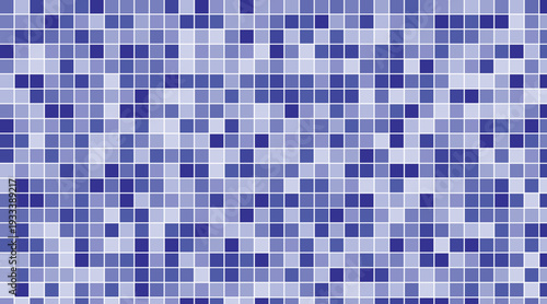 Abstract digital mosaic composed of small multicolored square tiles Vector illustration