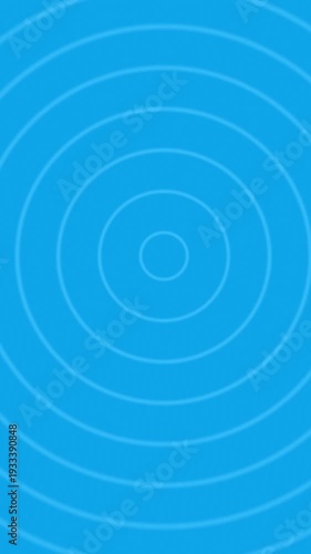 Hypnotic Blue Concentric Circles Animation Background Loop.