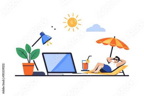 Image text no balance vector letters white icon relaxation generation laptop simple