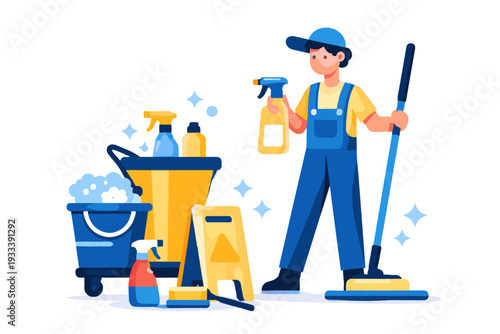 Image white text simple cleaning vector no generation service letters composition icon