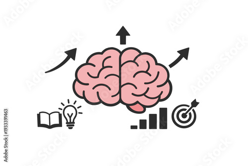 Vector svg style simple icon clean generation arrows modern image background minimal