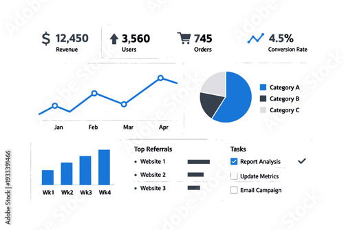 Background image ui analytics style generation modern simple icon minimal vector charts