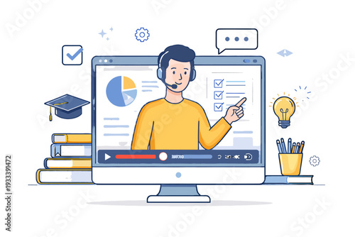 Vector illustration image simple icon gradients generation background modern minimal no style