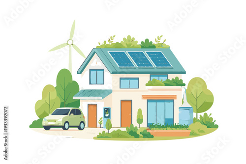 Vector text icon labels home simple house minimal eco letters image generation