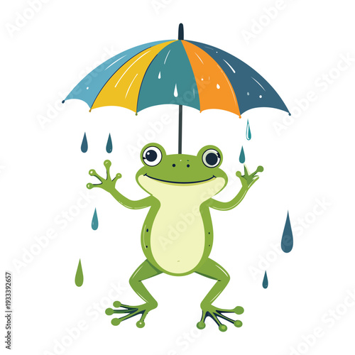 frog Under umbrella
