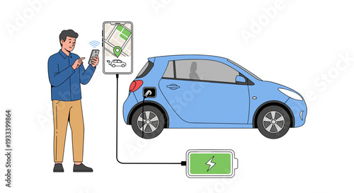 A distressed woman with a worried expression is shown in a black and white drawing, flanked by a smartphone, a lightning bolt, and a steaming coffee mug, symbolizing modern stress.