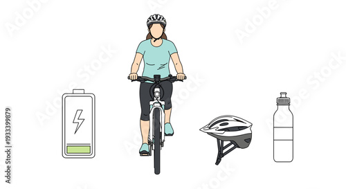 A cheerful older woman with a warm smile is accompanied by a heart, a flower, a steaming mug, and a sturdy chair, depicting warmth and comfort.