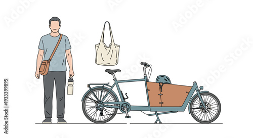 A surprised young woman intently examines a notebook with a magnifying glass, next to a pencil and a large question mark.