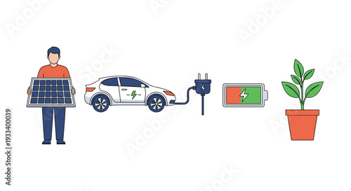 A visibly worried and sweaty woman experiences distress, surrounded by a water drop, a smartphone, and a coffee cup, indicating anxiety or pressure.