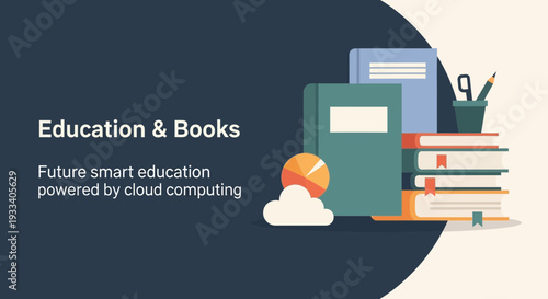 Innovative Cloud Computing Technology Revolutionizing Modern Education and Books.