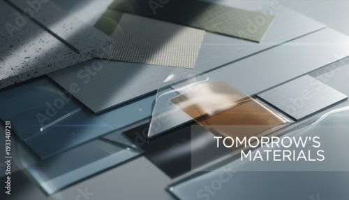 Future Materials Innovation In Abstract Light And Shadow