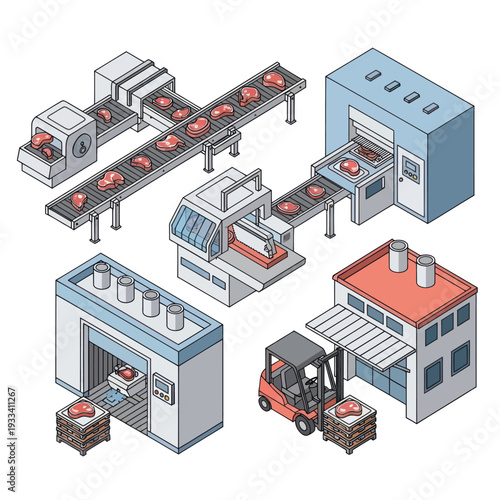 Industrial Factory Production Line Equipment Machinery.