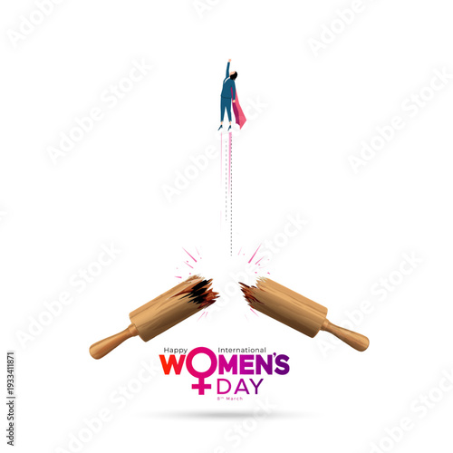 Women day creative concept. International, Womens day theme design.