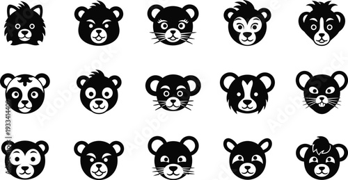 black and white cats