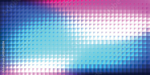Checkered and grooved glass vector texture. Striped plastic gradient background.