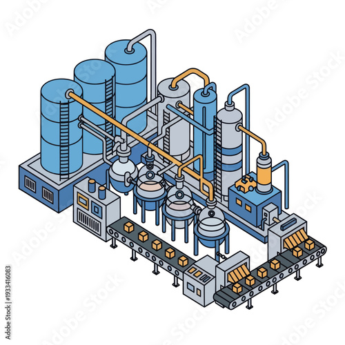 Industrial Factory Production Line Equipment Machinery.