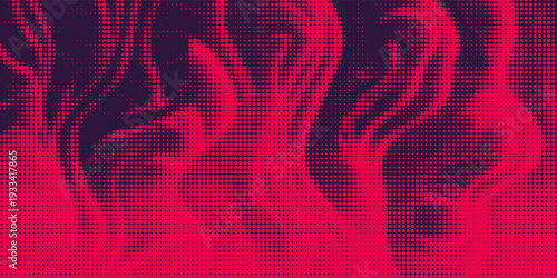 Monochrome printing raster, abstract vector halftone background. eps 10