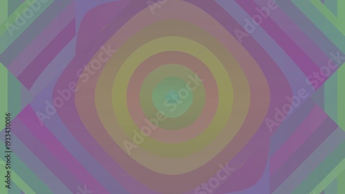 Vibrant Concentric Shapes Animation Loop.