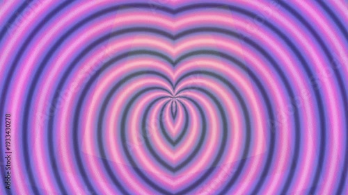 Vibrant Heart Pattern Animation Loop.