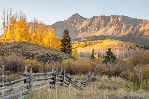 autumn landscape in the mountains