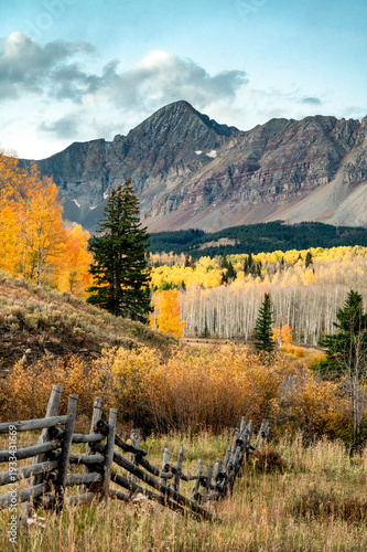 autumn landscape in the mountains