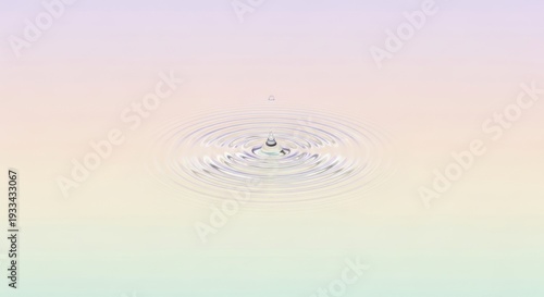 water droplets on pastel background