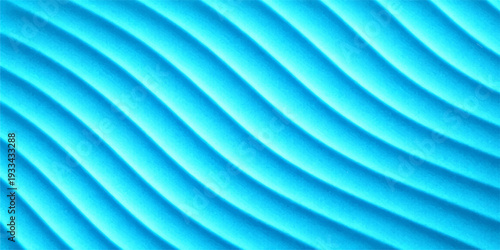 Abstract blue background with flowing light lines and futuristic green curves creating a 3d motion wave pattern on a gradient vector art backdrop