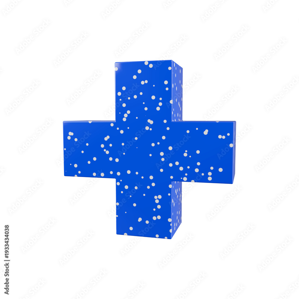 Obraz premium blue medical cross
