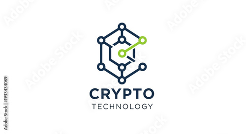 Crypto Technology Logo Design Element.