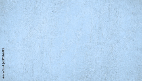 Light blue white concrete cement wall grungy surface texture background. Pale soft muted pastel shade. Painted plaster. Simple minimal. Blank empty template design. Christmas winter cold. 