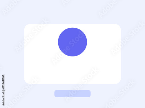 The svgviewer-output displays a blue circle on a computer monitor screen