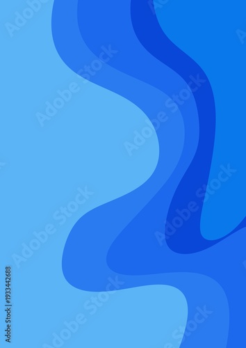 abstract blue wave for template