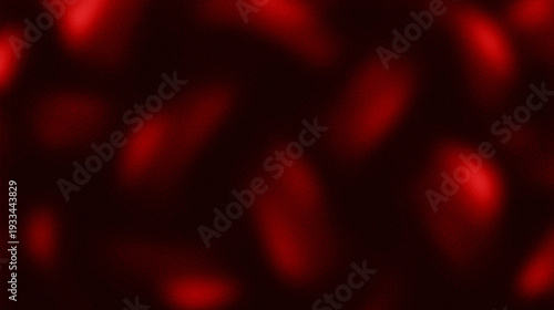 Schilderij op canvas An abstract background with a blurred red lighting effect on a black background, creating a dramatic and mysterious look with a slightly grainy texture