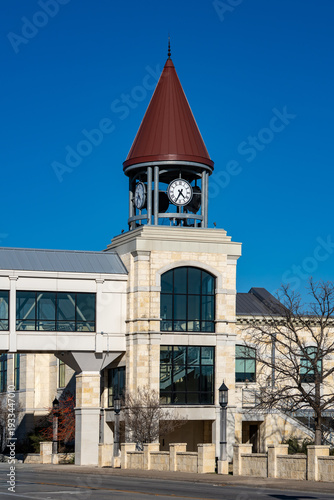 City Hall Clock Tower in Kerrville, Texas